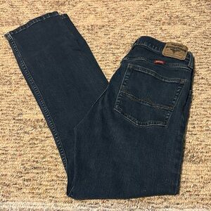 Wrangler Men's Deep Indigo Slim Straight Jeans